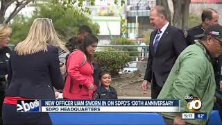 New SDPD officer sworn in for Make-A-Wish