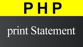print Statement in PHP (Hindi)
