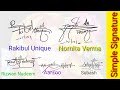 Simple signatures||Easy signatures||  My signature styles||Talent Hunt Signature