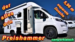 Mooveo TEI 60 FB ❤️2021❤️günstige Wohnmobile mit Längsbett unter 6 m❗️Campervan Test Review Roomtour