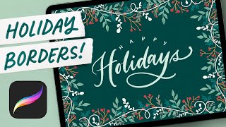 EASY Holiday Borders ✨PERFECT✨ for Stationery!