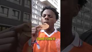 Speed’s first time trying Dutch cookies 🤣🇳🇱 #ishowspeed #netherlands #funny #shorts