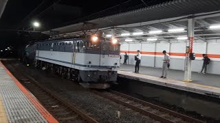 [もう見れない貨物更新色の運用]EF65 2060号機＋タキ連が南浦和駅を通過する動画