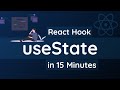 Learn useState React Hook in 15 Minutes | React Hooks Tutorial for Beginners