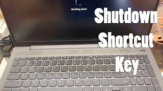 How To Shutdown Lenovo Laptop Using Keyboards || Shutdown Shortcut Key in Windows 10 #shutdown