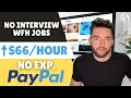 9 Work From Home Jobs Paying ⬆️$66/Hour via PayPal | No Interview No Experience 2024