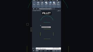 FILLET COMMAND IN AUTOCAD -2D MODELING