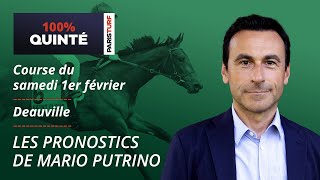 Pronostics Quinté PMU - 100% Quinté du Samedi 1er février à Deauville