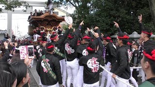 令和元年10月13日貝塚市南近義地区祭礼　南近義神社宮入