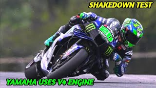 HUGE NEWS, 2025 MOTOGP SHAKEDOWN TEST, YAMAHA USES V4 ENGINE #shakedowntestmotogp