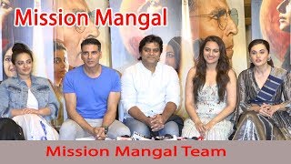 Mission Mangal | Akshay | Vidya | Sonakshi | Taapsee in Delhi for promotion