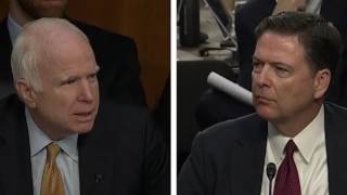 Senator John McCain's Bizarre questioning of former FBI Director James Comey