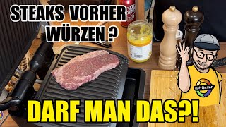 STEAKS VORHER WÜRZEN? Darf man das? - Mein Test: mit dem Tefal OptiGrill zum perfekten Steak