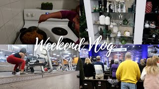 Weekend Vlog | working out, family movie night, church, Christmas shopping + more ❤️