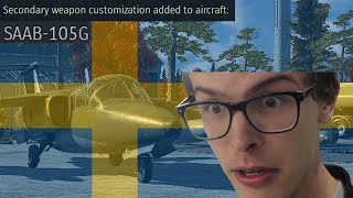 Average Swedish SAAB-105G experience in War Thunder