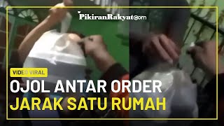 VIRAL! Ojek Online Kebingungan saat Antar Orderan Makanan, Jaraknya hanya Satu Rumah Saja!