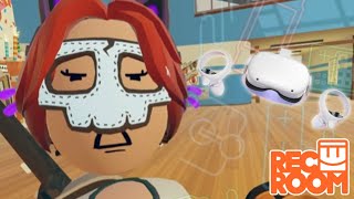 اول تجربه للفي ار في ريك روم 🔥| موزه المفهيه 😭 | Recroom trying Vr for the first time