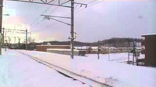 快速エアポート　通過　上野幌駅