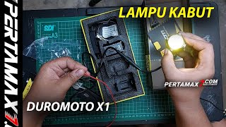 Unboxing Preview Foglamp Duromoto X1 Premium Versi Terbaru 💡 Lampu Kabut LED #foglamp #duromoto