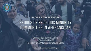 USCIRF Conversation on the Exodus of Religious Minority Communities in Afghanistan