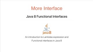 Java 8 functional interface Consumer, Supplier, Function and BinaryOperator interfaces.