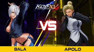 KOFXV Bala (Angel/K'/Iori) Vs Apolo (O.Shermie/Mature/Goenitz) #kofxv  New Patch