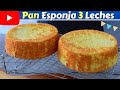 🔴PASTEL Esponja 3 LECHES💯CASERO|SECRETO para que quede ALTO y ESPONJADITO|Dulce Hogar Recetas 💕