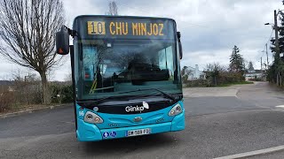 [Ginko] HEULIEZBUS GX 137L Euro6 n°96 de Besançon ☘️ | Tector7 ZF • BUS