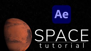 Easy space scene | After Effects tutorial