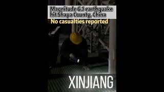 6.1 Magnitude #Earthquake Strikes Western #Xinjiang  #china  #fyp #earthquake