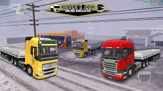 Driver's Jobs Online Simulator Update! - 3 New Trucks \u0026 3 New Trailers | Snow Physics Game