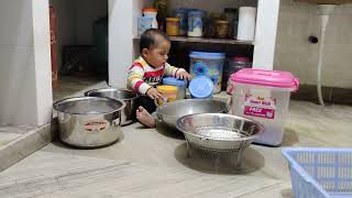 Prashiv New kitchen set. #trending #viral #cute #funny #prashivtomar #baby #viralvideo