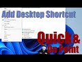 Create Desktop Shortcut Windows 11 Pro How To Add Software App Icon Main Shortcuts In Home PC Icons