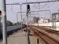 103系阪和線和歌山行き阪和線鶴ヶ丘駅到着スカイブルー色 きのくに線