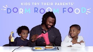 Parents Share Their Dorm Room Food | Kids Try | HiHo Kids