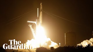 SpaceX launches spacecraft with crew onboard towards International Space Station