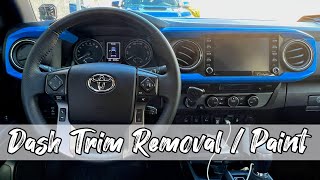 3rd Gen Tacoma Dash Trim Removal and Paint - Easy Mod on 3rd Gen Tacoma