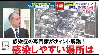 【コロナを知る】なぜ流行？感染しやすい場所とは？学校は？横田教授に聞く！新型コロナの基礎知識【HTBニュース】