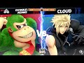 lmbm 2024 chunkykong donkey kong vs. niko cloud smash ultimate ssbu