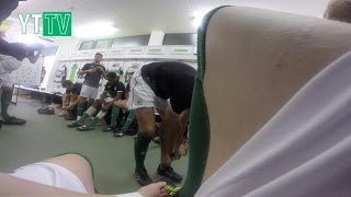 OLLIE BASSETT WEARS GO-PRO BEFORE CUP GAME