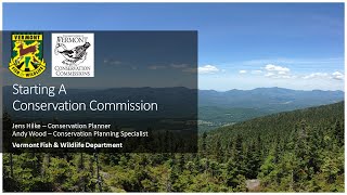 Starting a Conservation Commission