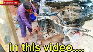 Road car accident | Toyota Axio 2013 hybrid | 😱👈 repairing in Pakistan