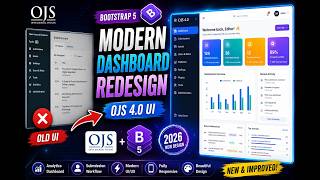 OJS Dashboard Redesign 2026 | Modern Academic Admin Panel