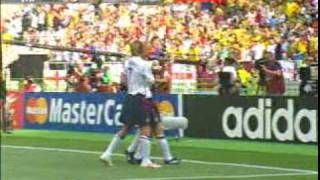 Michael Owen goal - England Vs Brazil 21.06.2002