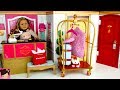 Toy Hotel Play Set - Doll Bedroom Bathroom | American Girl Grand Hotel Full Collection Toy Hotel Play Set - Doll Bedroom Bathroom | American Girl Grand Hotel Full Collection