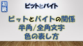 ビットとバイトの話 ：音声無し