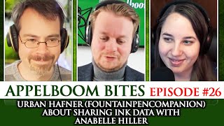 Appelboom Bites #26: Urban Hafner (fountainpencompanion) about sharing ink data with Anabelle Hiller