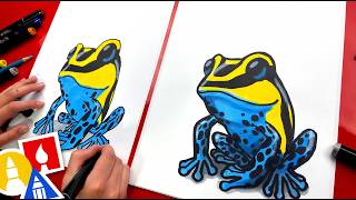 How to Draw a Poison Dart Frog: Step-by-Step Art Lesson