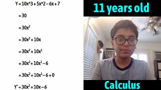 Teaching Calculus to an 11 Year Old in 60 Seconds