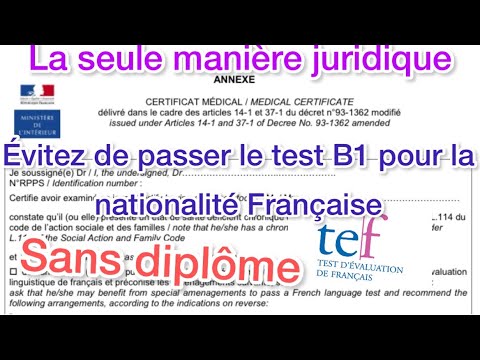 😱Ne Pas Passer Le Test B1 De Français Pour La Demande De Nationalité ...